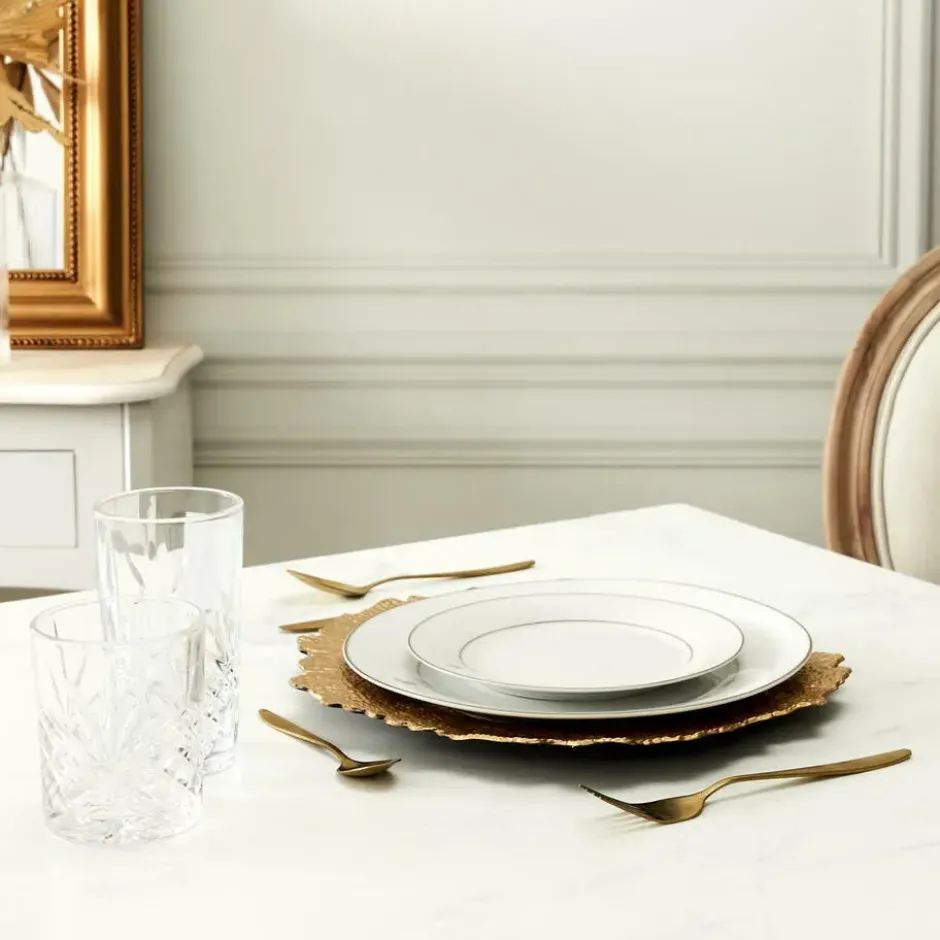 Cook Concept Drinkglazen - Luxe relief - glas - 4x stuks - 300ml