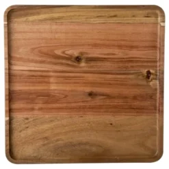 Cosy & Trendy Dienblad - hout - opstaande rand - vierkant - 26 cm