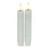 Countryfield Led kaarsen/dinerkaarsen - 2x stuks - wit - 15 cm