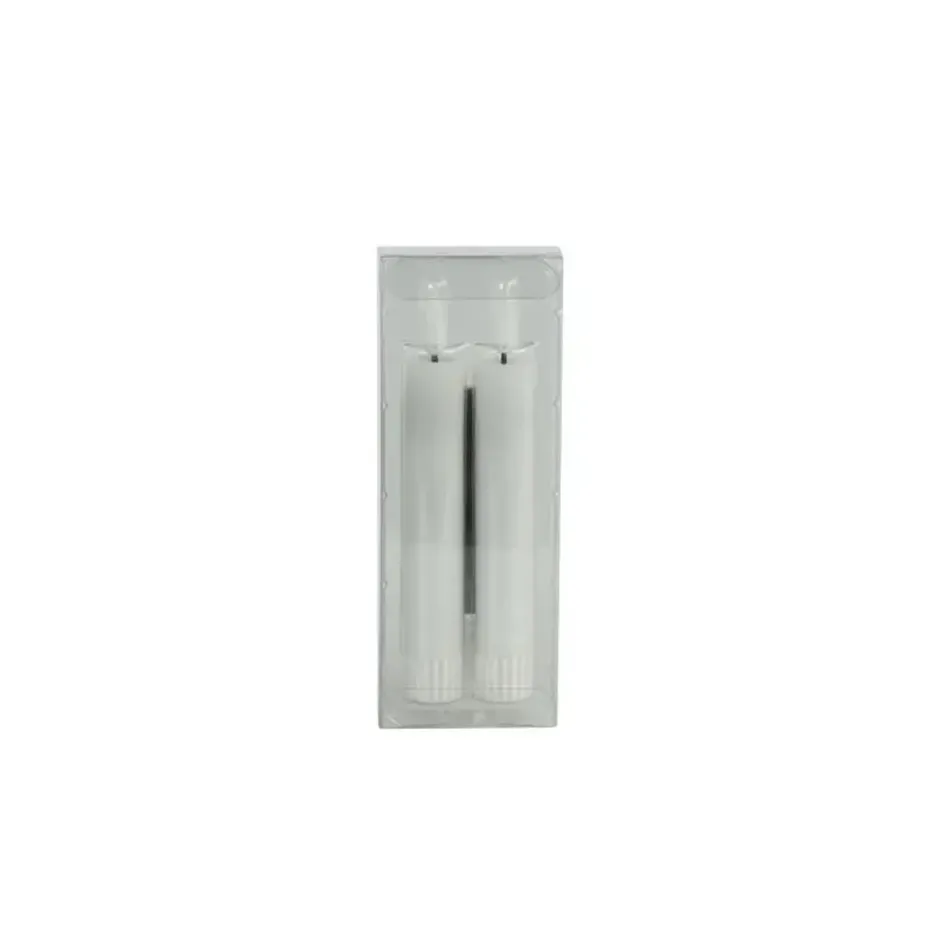 Countryfield Led kaarsen/dinerkaarsen - 2x stuks - wit - 15 cm