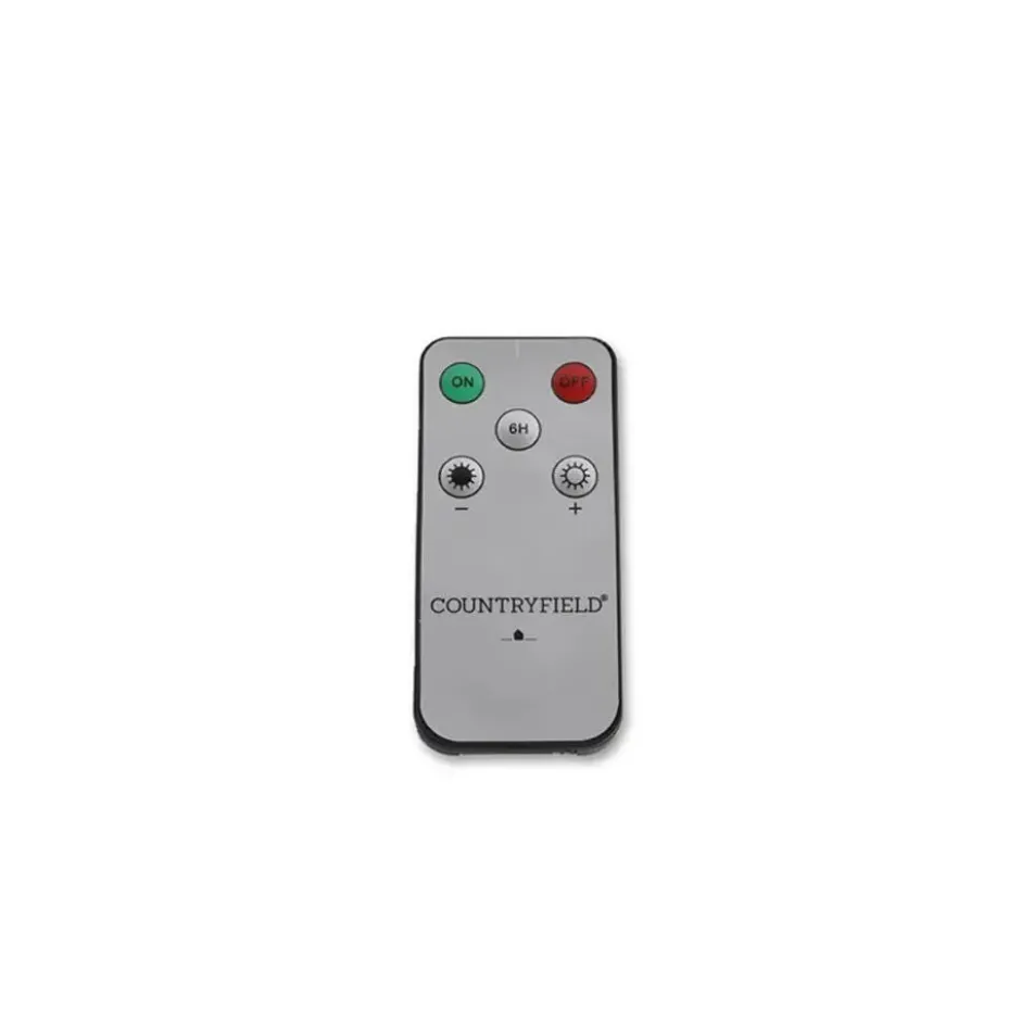 Countryfield Led kaarsen/dinerkaarsen - 2x stuks - wit - 15 cm