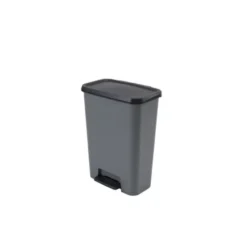 Curver Compatta Duo Prullenbak 23L+23L - Grijs/Zwart