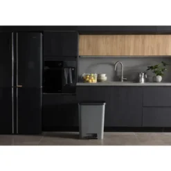 Curver Compatta Prullenbak 50L - Grijs/Zwart