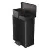 Curver Decobin Duo Prullenbak - 26L+26L - Rechthoekig - Zwart