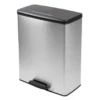 Curver Decobin Prullenbak - 65L - Rechthoekig - Zilver metallic