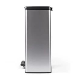 Curver Decobin Prullenbak - 65L - Rechthoekig - Zilver metallic