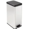Curver Decobin Slim Prullenbak- 40L - Metallic
