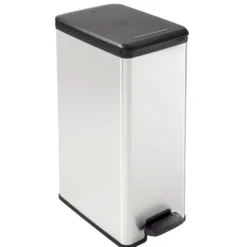 Curver Decobin Slim Prullenbak- 40L - Metallic