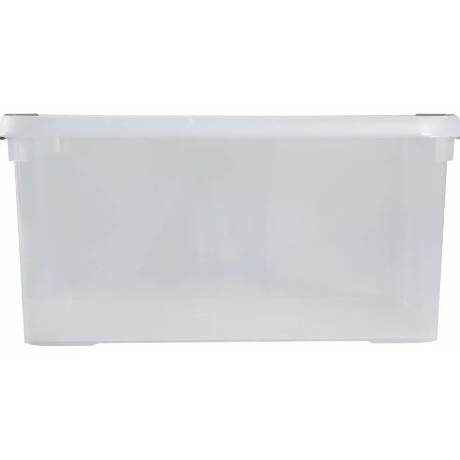 Curver Handy+ Opbergbox - 50L - 2 stuks - Transparant met deksel