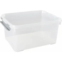 Curver Handy+ Opbergbox - 15L - 4 stuks - Transparant met deksel