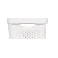 Curver Infinity Recycled Dots Opbergbox - 11L - 3 stuks - Wit