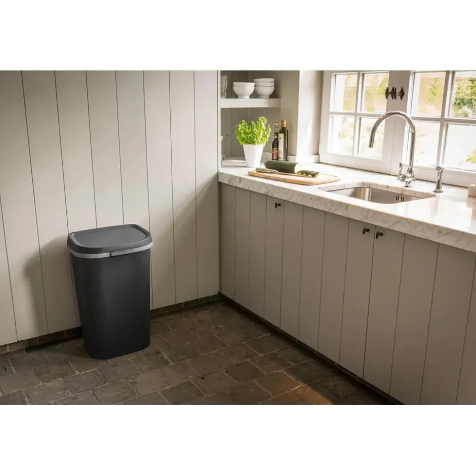 Curver Mistral Flat Prullenbak - 50L - Antraciet