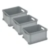 Curver Unibox Classic Opbergbox L - 3x30L - 43x35x23,5cm - Grijs