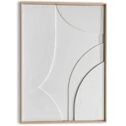 3D Art Licht & Vorm - 70 x 50 - Wit