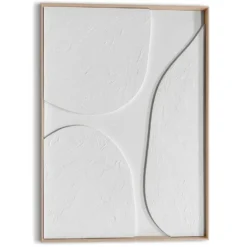 3D Art Stille Vormen - 70 x 50 - Wit