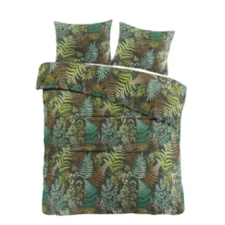 Day Dream Linde - Dekbedovertrek - Lits-jumeaux - 240x200/220 cm - Zwart