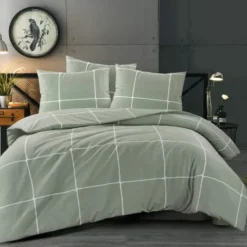 Day Dream Stan - Dekbedovertrek - Lits-jumeaux - 240 x 200/220 - Groen