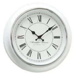 Deco by Boltze Wandklok Yella - wit - 40 cm - klassiek