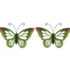 Decoris Grote muurvlinder - groen - 51 x 38 cm - tuindecoratie