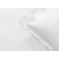 Dekbedovertrek Cato effen - wit - 140x200/220 cm