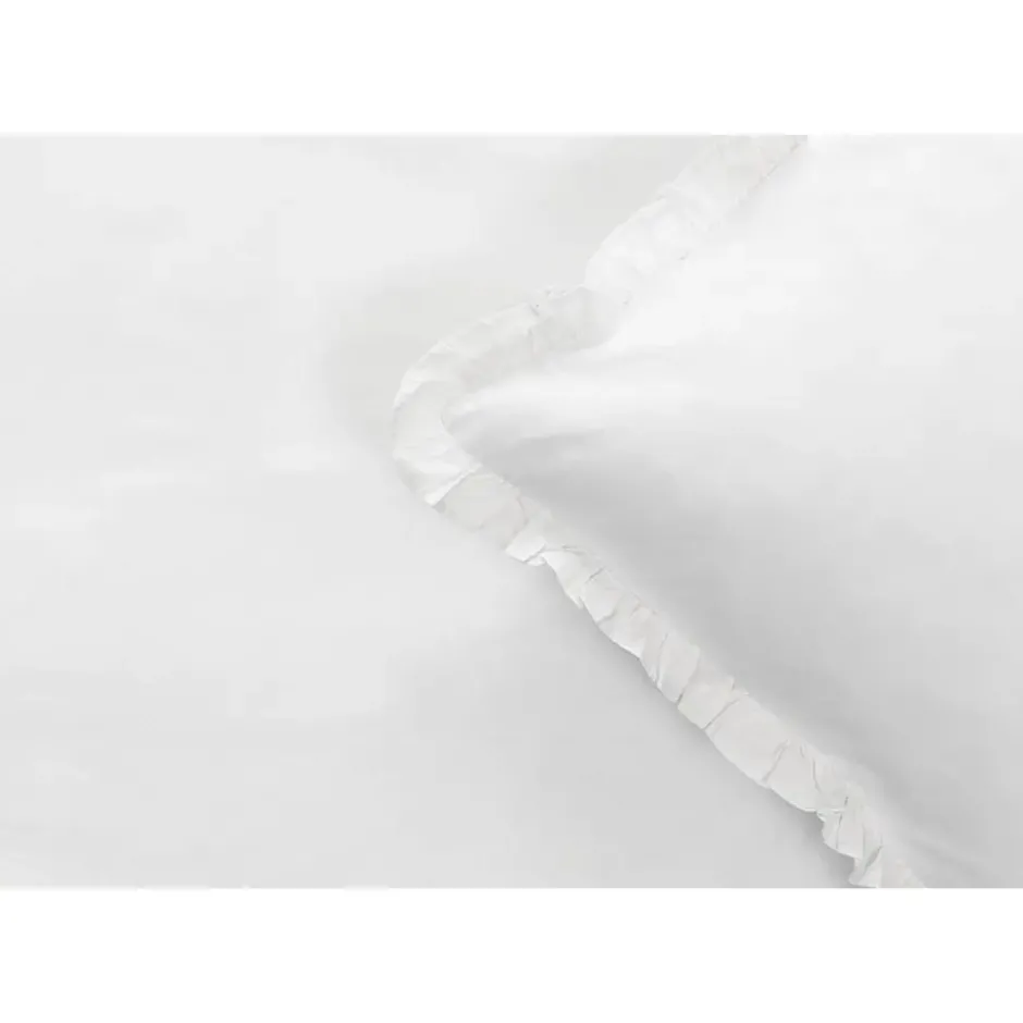 Dekbedovertrek Cato effen - wit - 240x200/220 cm