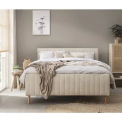 Dekbedovertrek Naomi paardenbloem - beige - 200x220/250 cm