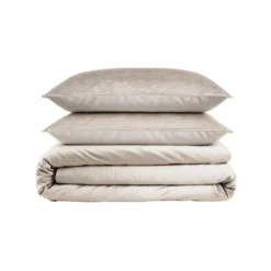 Dekbedovertrek Velvet Cartier 200x220 – Fluweelzacht Uni Design – Crème