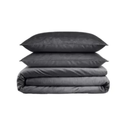 Dekbedovertrek Velvet Cartier 200x220 – Fluweelzacht Uni Design – Antraciet