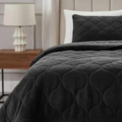 Dekbed zonder Overtrek Lazy Teddy 140x200 – Superzacht & Wasbaar – Zwart