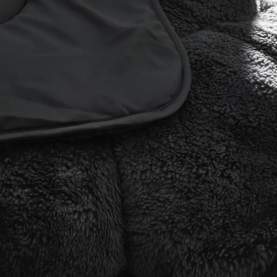 Dekbed zonder Overtrek Lazy Teddy 200x200 – Superzacht & Wasbaar – Zwart