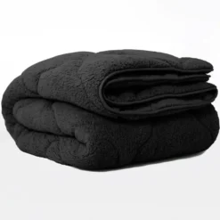 Dekbed zonder Overtrek Lazy Teddy 200x200 – Superzacht & Wasbaar – Zwart