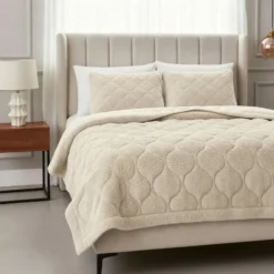 Dekbed zonder Overtrek Lazy Teddy 140x200 – Superzacht & Wasbaar – Beige