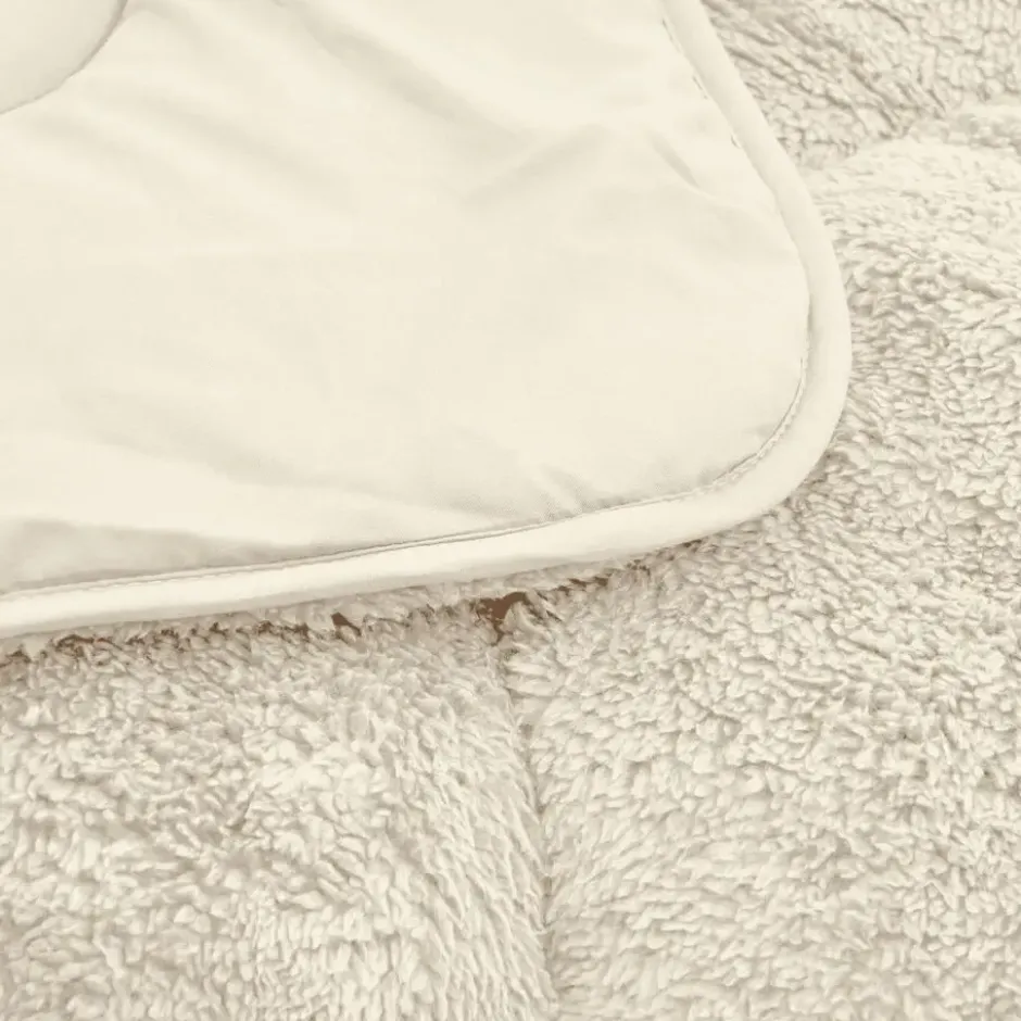 Dekbed zonder Overtrek Lazy Teddy 200x200 – Superzacht & Wasbaar – Beige