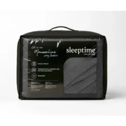 Dekbed zonder Overtrek – Luxe Mousseline – Superzacht Katoen – Antraciet 240x200