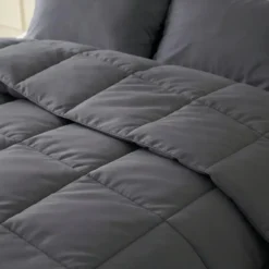 Dekbed zonder overtrek – Perkal Hotel Katoen – 240x220 – Antraciet