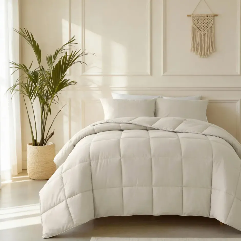 Dekbed zonder overtrek – Perkal Hotel Katoen – 240x220 – Beige