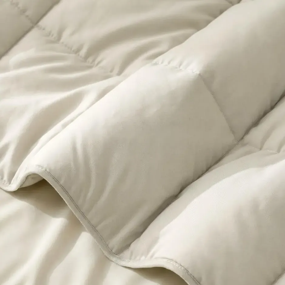 Dekbed zonder overtrek – Perkal Hotel Katoen – 140x220 – Beige