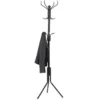 Design Kapstok - 12 Haken - Staande kapstok - 182 cm - Zwart