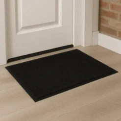 Deurmat Memphis - droogloopmat - zwart - 60 x 80 cm