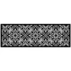 Deurmat Ornament Pattern antraciet - 50x150 cm