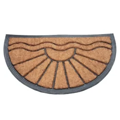 Deurmat rubber/kokos 40x70 cm - Halfrond