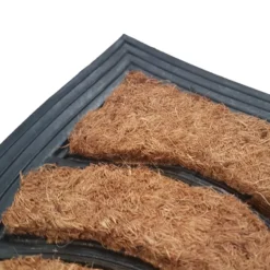 Deurmat rubber/kokos 40x70 cm - Halfrond