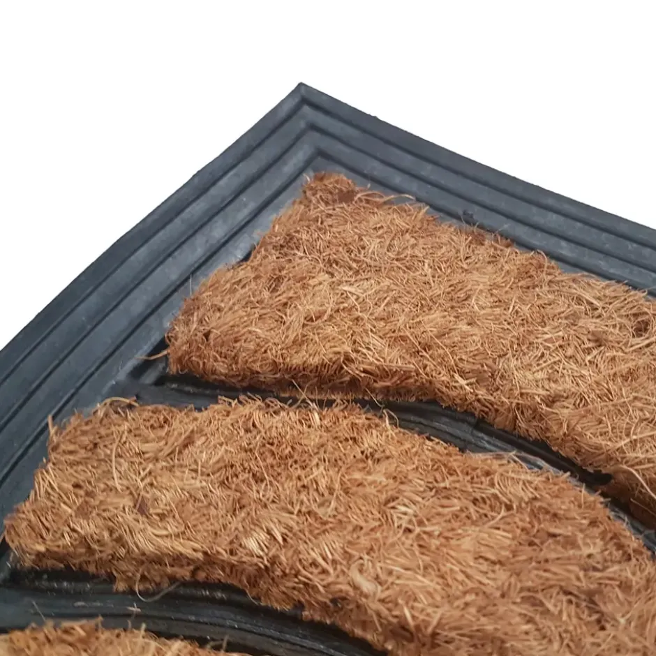 Deurmat rubber/kokos 40x70 cm - Halfrond