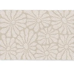 Deurmat 60x40 cm Bloemen - Print - Beige - Bruin - Minimalistisch