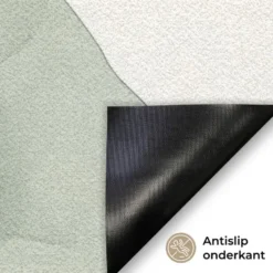 Deurmat 60x40 cm Japandi - Abstract - Groen