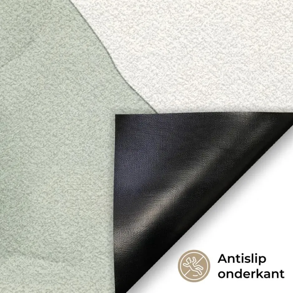 Deurmat 60x40 cm Japandi - Abstract - Groen