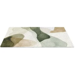 Deurmat 60x40 cm Japandi - Abstract - Groen