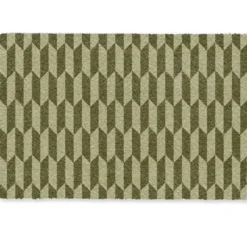 Deurmat 60x40 cm Patroon - Abstract - Groen - Vlakken
