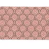 Deurmat 90x60 cm Waaiermotief - Patroon - Roze