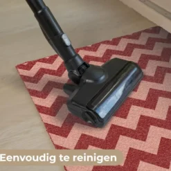 Deurmat 90x60 cm Zigzag - Strepen - Patroon - Rood